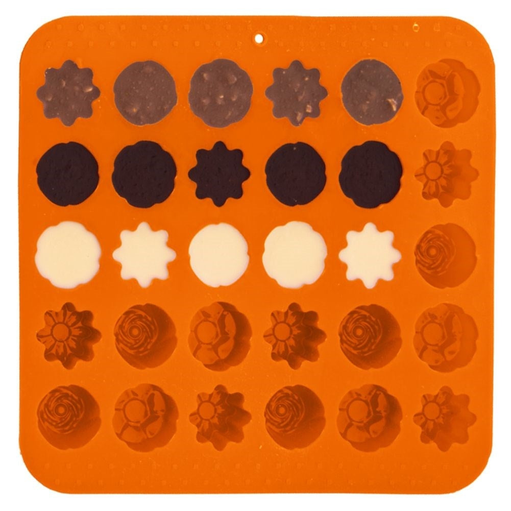 Mold in Silicone for Pralines in Different Shapes
