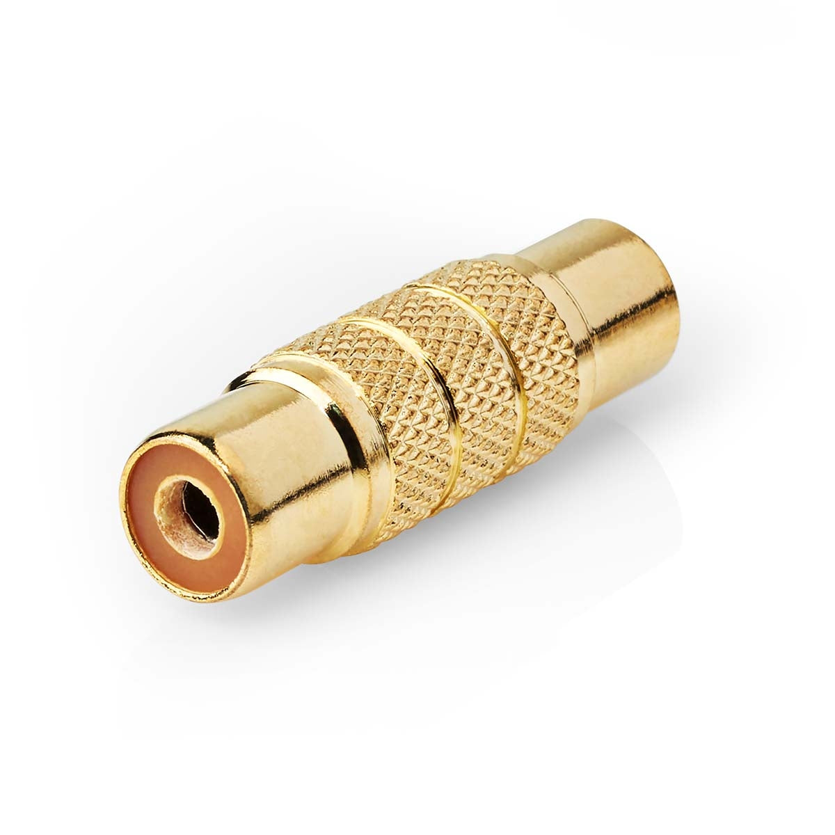 Mono Audio Adapter | RCA Female | RCA Female | Gold Plated | Straight | Metal | Metal | 1 pc. | Box