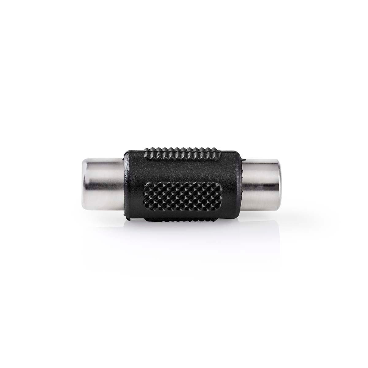 Mono Audio Adapter | RCA Female | RCA Female | Nickel Plated | Straight | ABS | Black | 1 pc. | Box