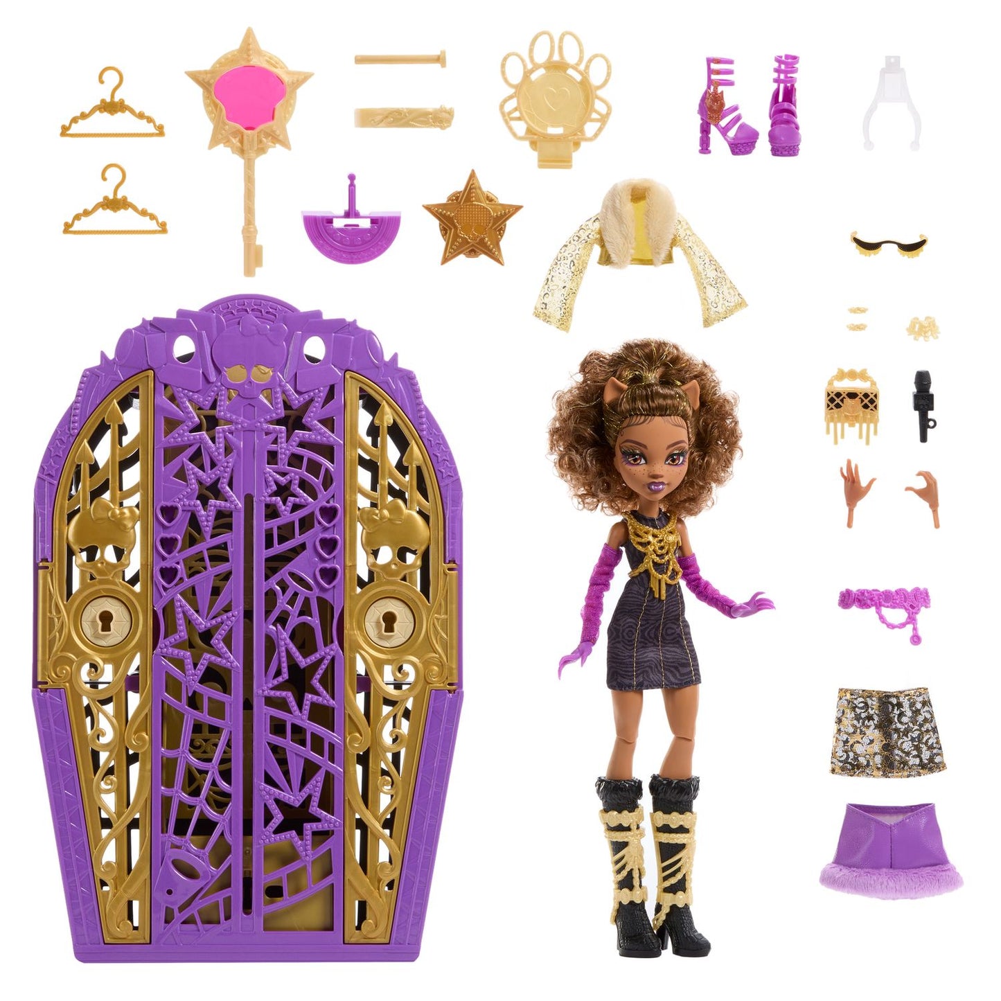 Monster High Clawdeen Wolf Doll with Fashion Accessories