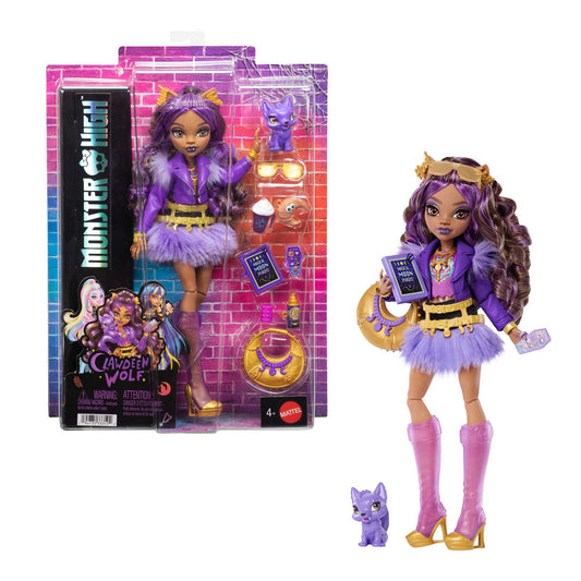 Monster High Clawdeen Doll with Pet Fox & Accessories