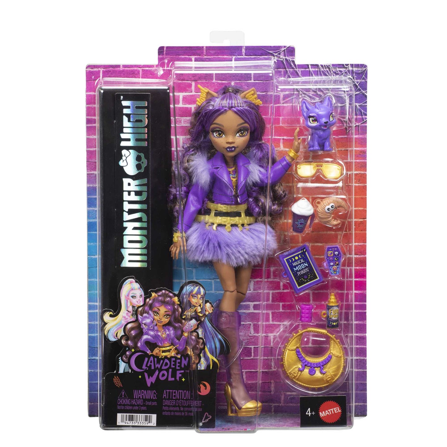 Monster High Clawdeen Doll with Pet Fox & Accessories