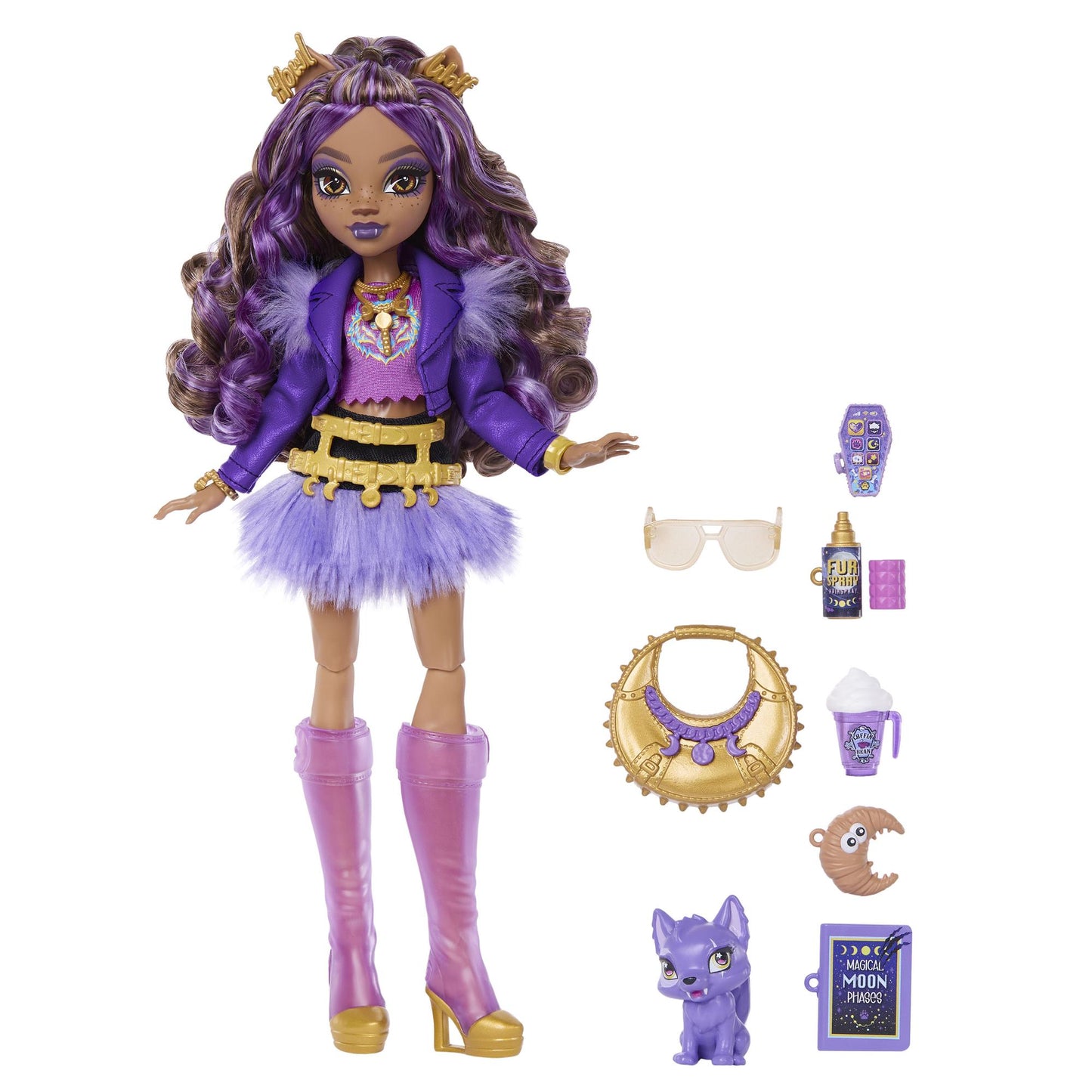 Monster High Clawdeen Doll with Pet Fox & Accessories