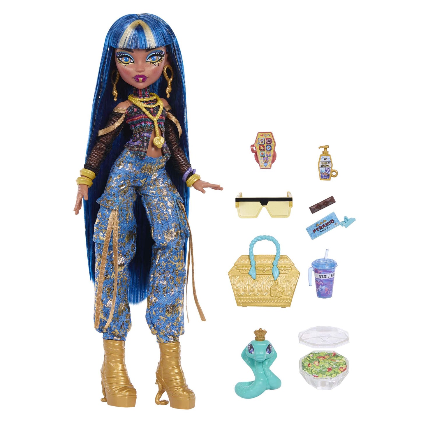 Monster High Cleo Doll with Pet Snake & Accessories