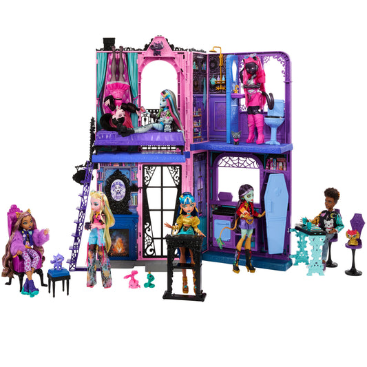 Monster High Doll Hotel with 5 Play Areas and Furniture