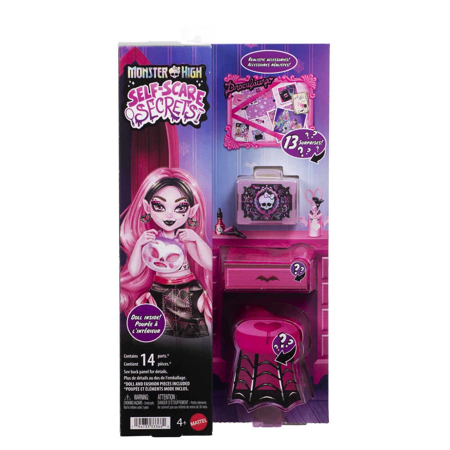 Monster High Draculaura Doll with Beauty Accessories Set