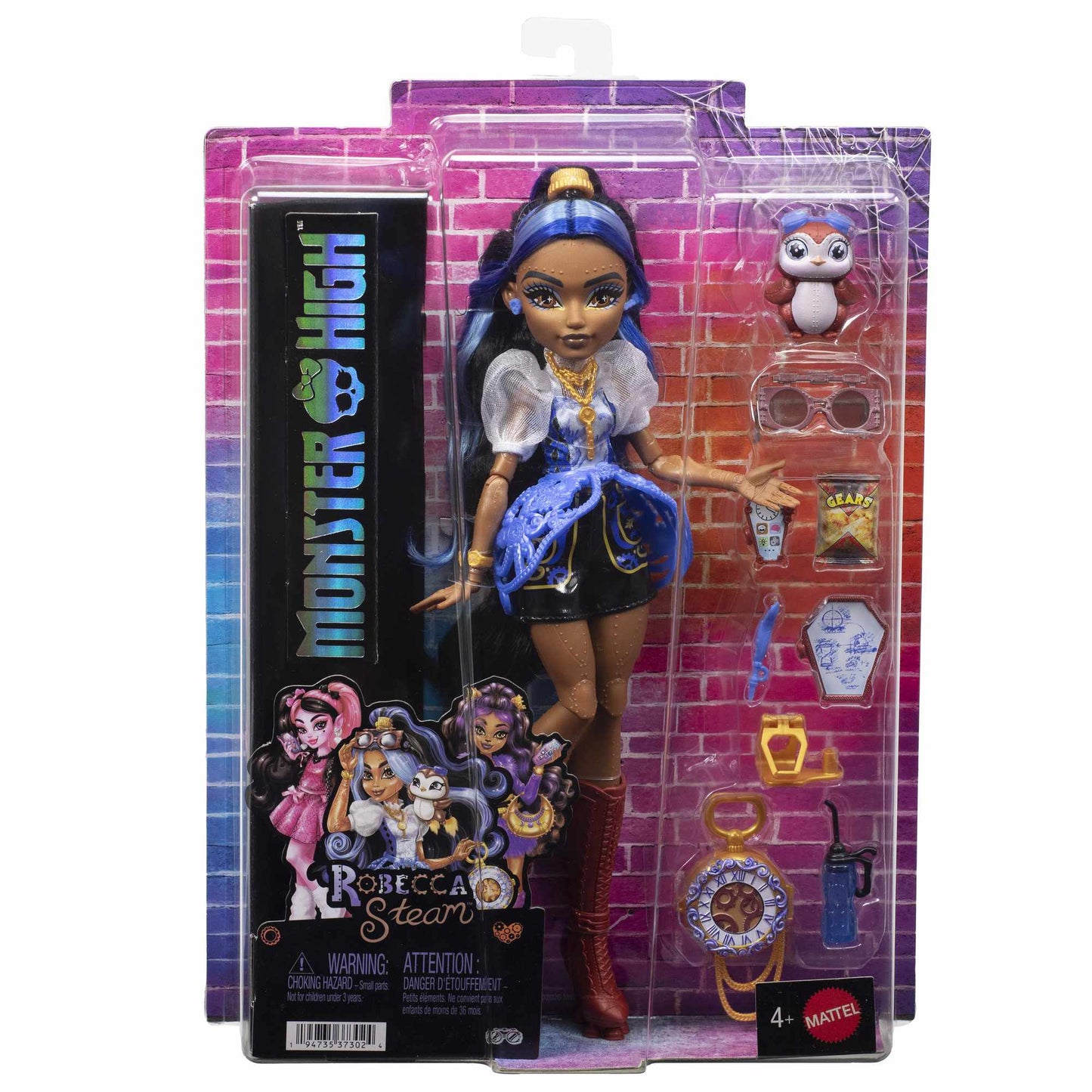 Monster High Robecka Steam Doll with Pet & Accessories