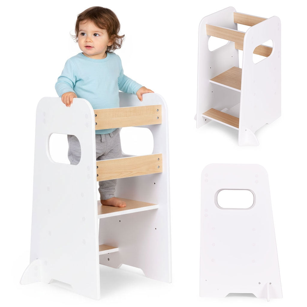 Montessori Adjustable Kitchen Step Stool for Kids