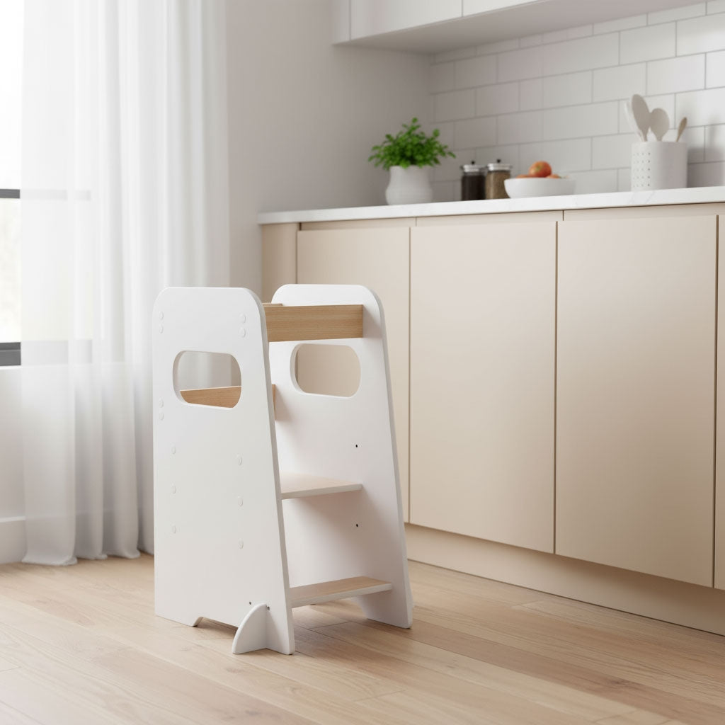 Montessori Adjustable Kitchen Step Stool for Kids