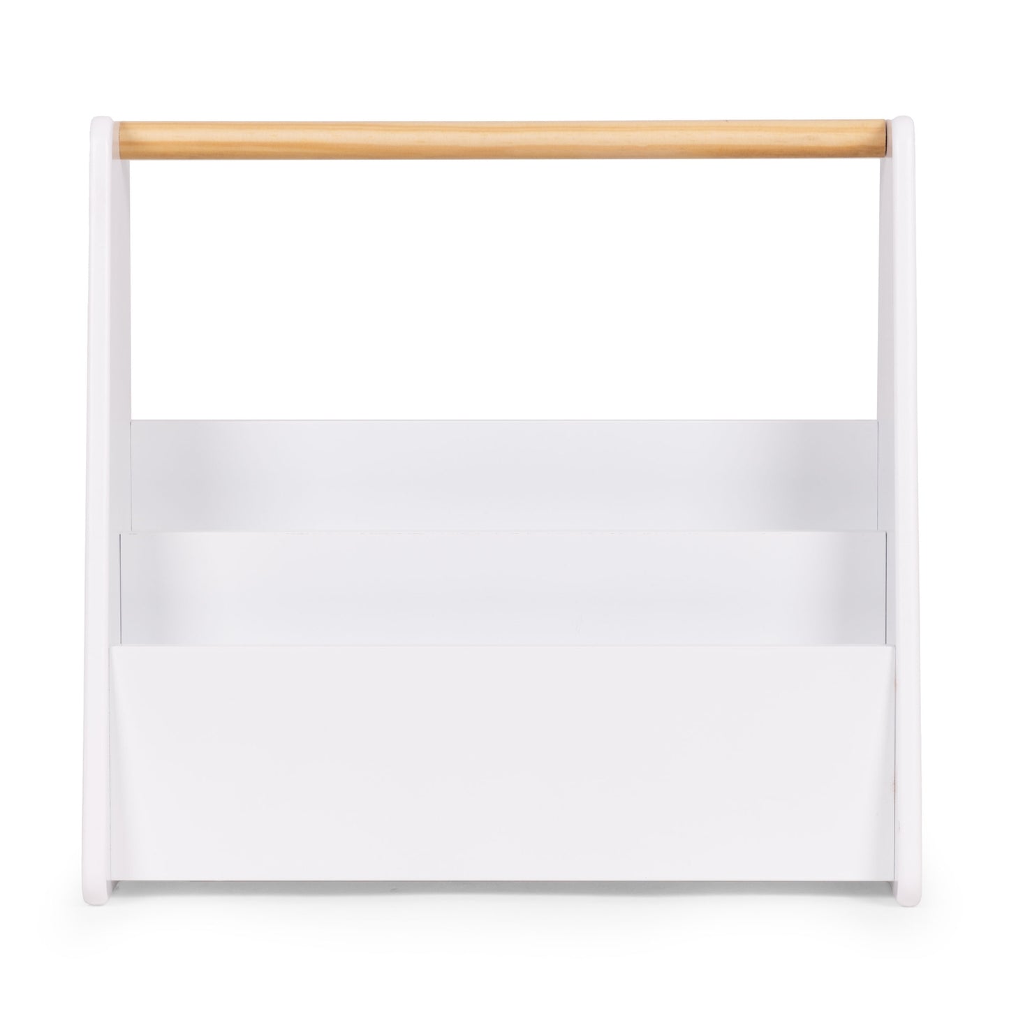 Montessori Kids Bookshelf, 3-Tier White MDF Organizer
