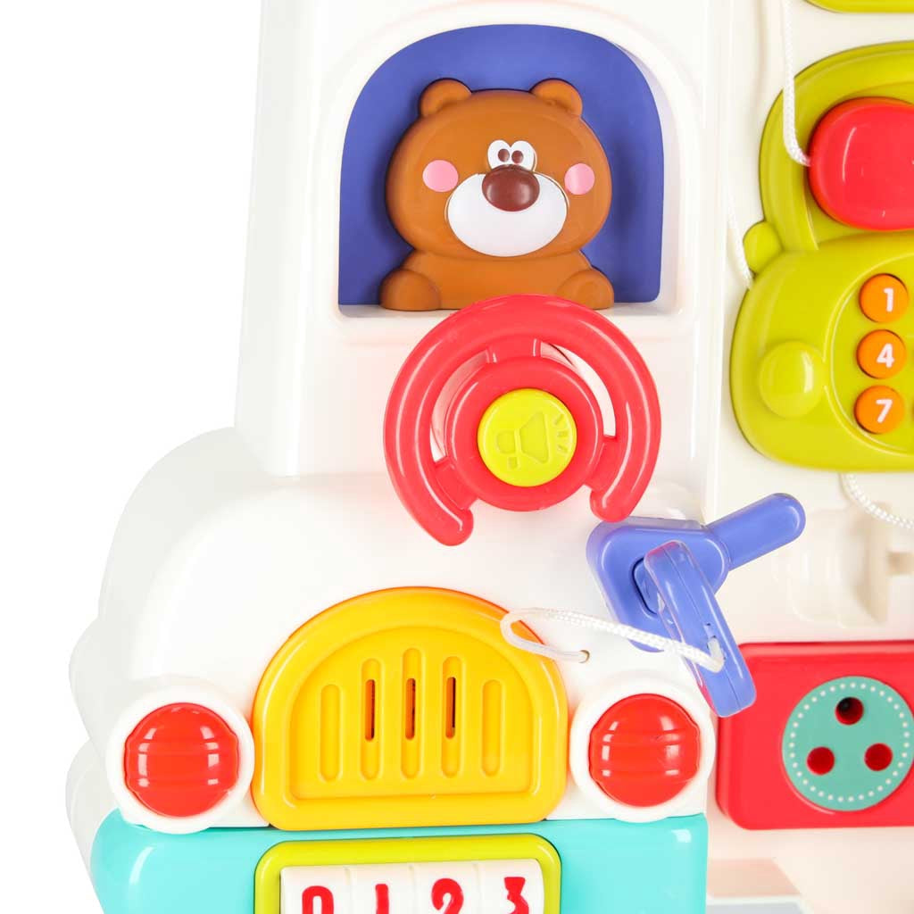 Montessori Sensory Activity Suitcase Bus, Lights Sounds