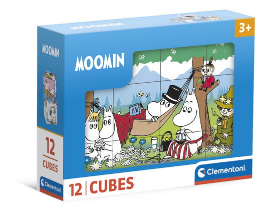Moomin Puzzle Cubes for Kids, 12 Pieces, Ages 3+