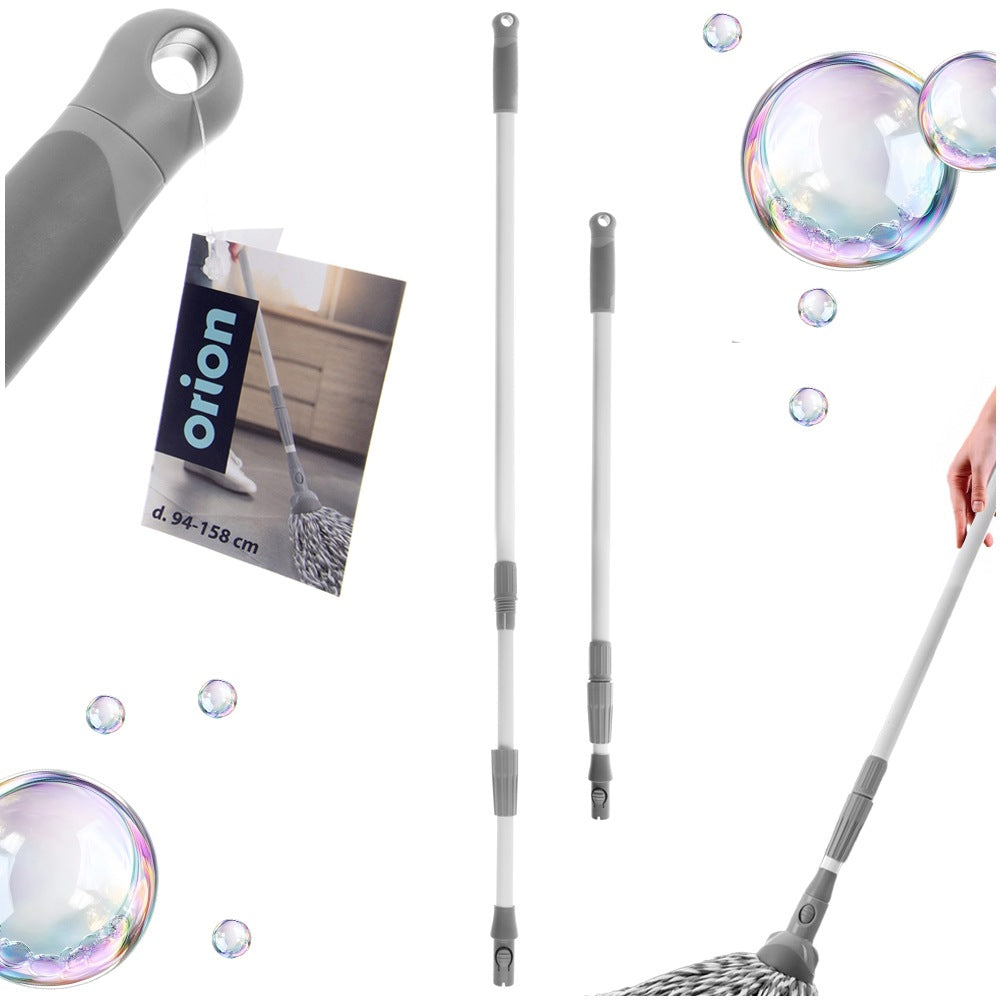 Mop and broom handle steel telescopic CLEAN SYSTEM 94-158 cm
