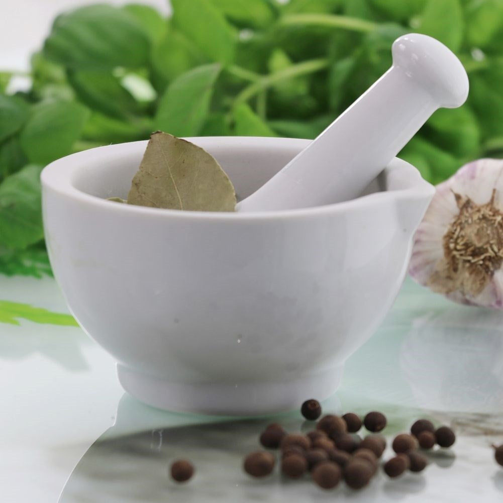 Mortar for better crushing effect - perfect for spices & pesto