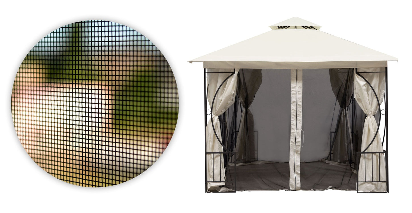 Mosquito Net for Garden Pavilion 3x3 m with Zipper Closures MultiGarden