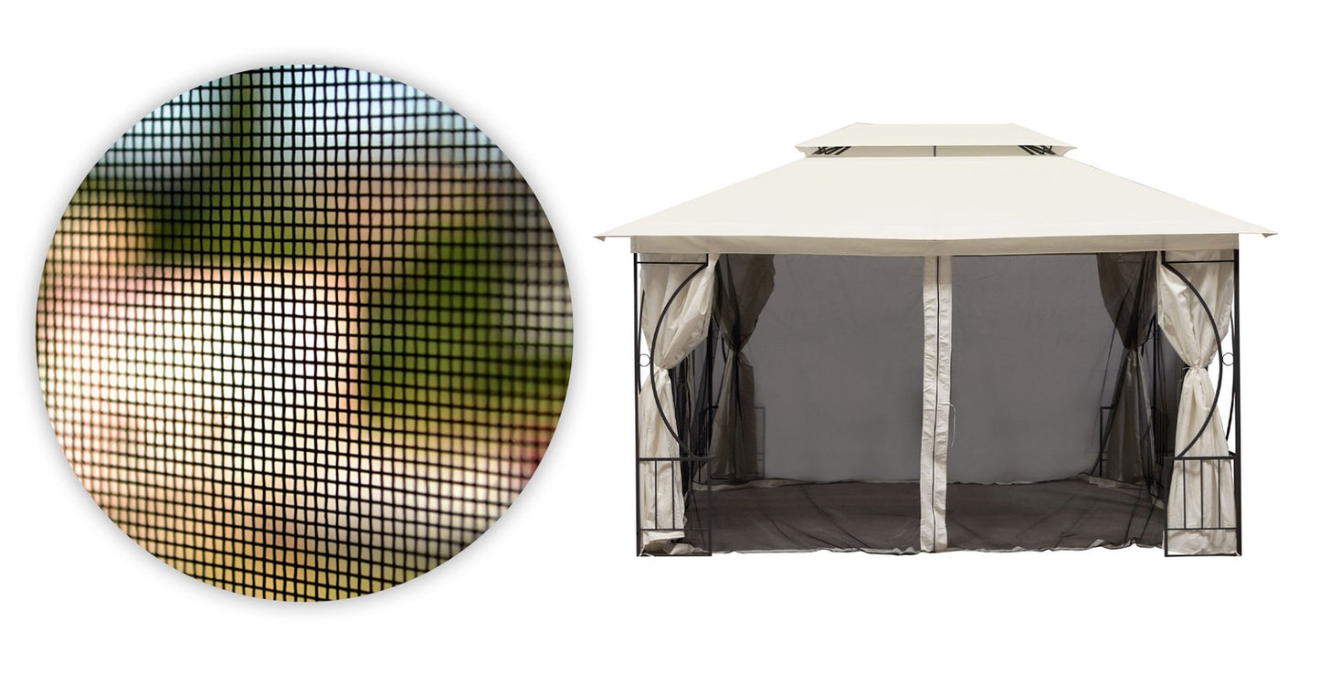 Mosquito Net for Garden Pavilion 3x4 m with Zipper Closures MultiGarden