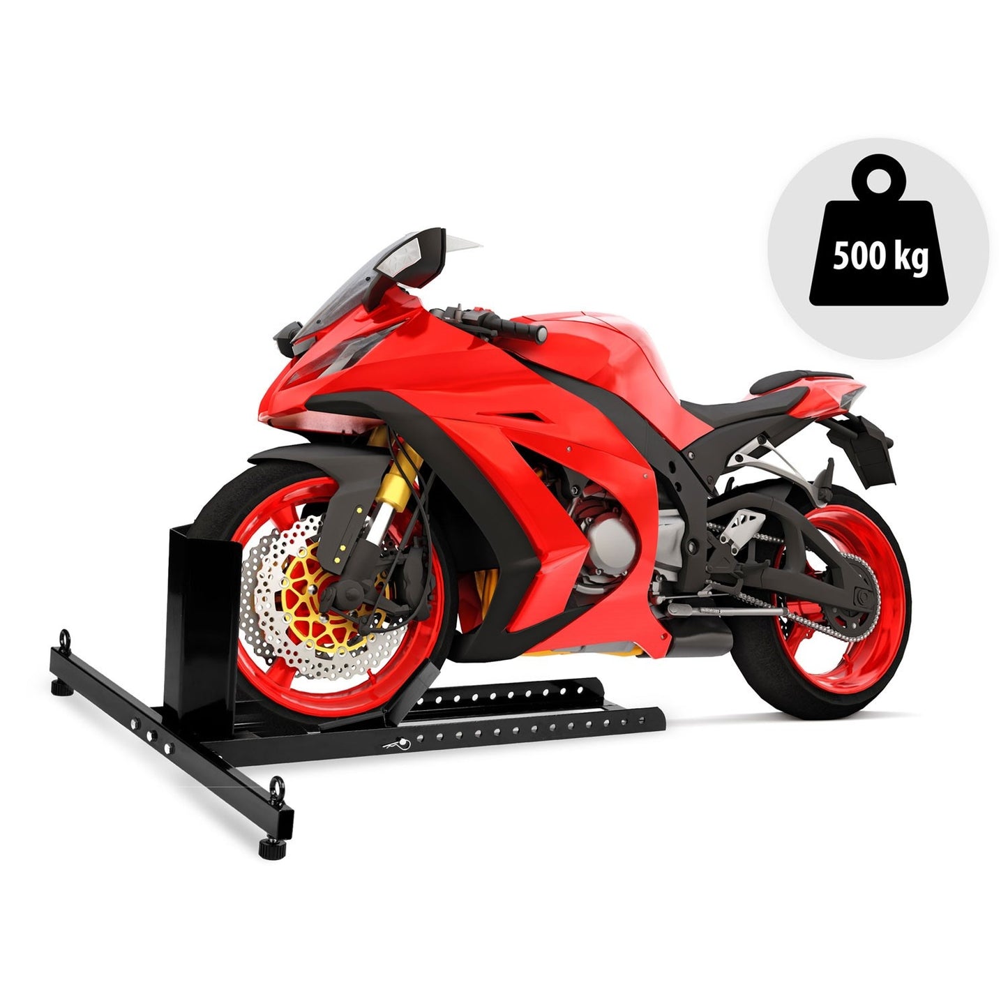 Motorcycle support for front wheel MT3 black