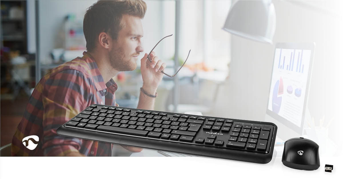 Mouse and Keyboard | Wireless | Mouse and keyboard connection: USB | 800 / 1200 / 1600 dpi | Adjustable DPI | QWERTY | DE Layout