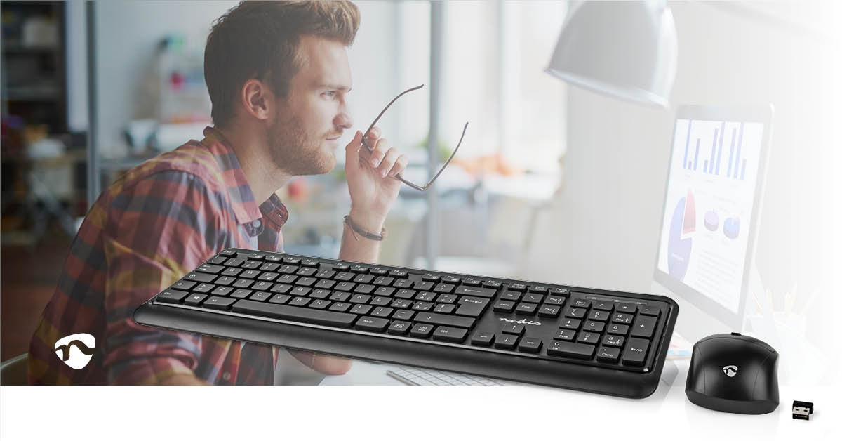 Mouse and Keyboard | Wireless | Mouse and keyboard connection: USB | 800 / 1200 / 1600 dpi | Adjustable DPI | QWERTY | IT Layout