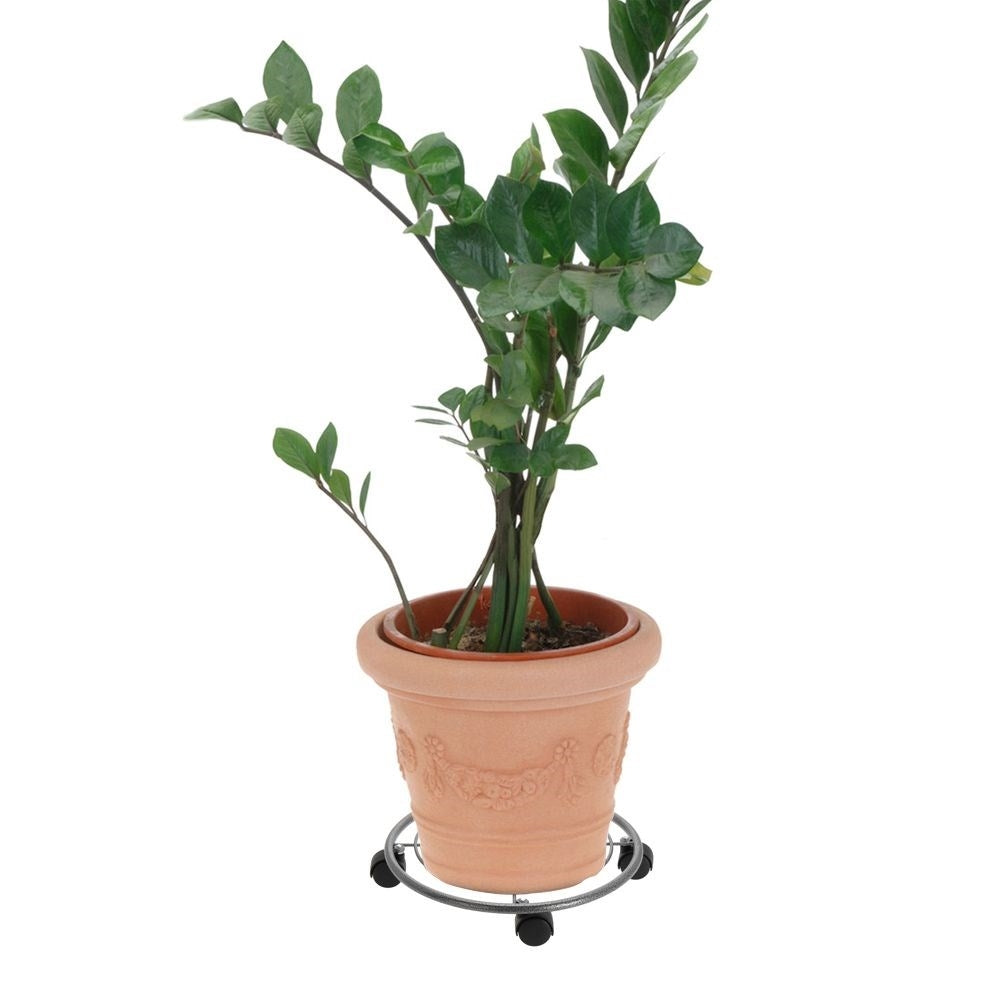 Movable flower pot holder with wheels for home and terrace