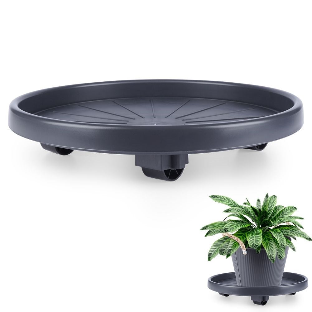 Movable flower pot on wheels for home and balcony