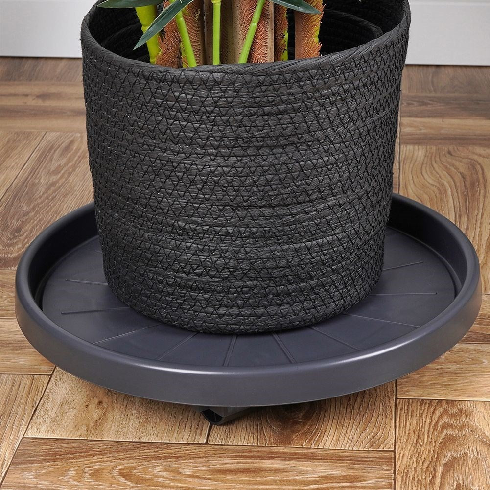 Movable flower pot on wheels for home and balcony