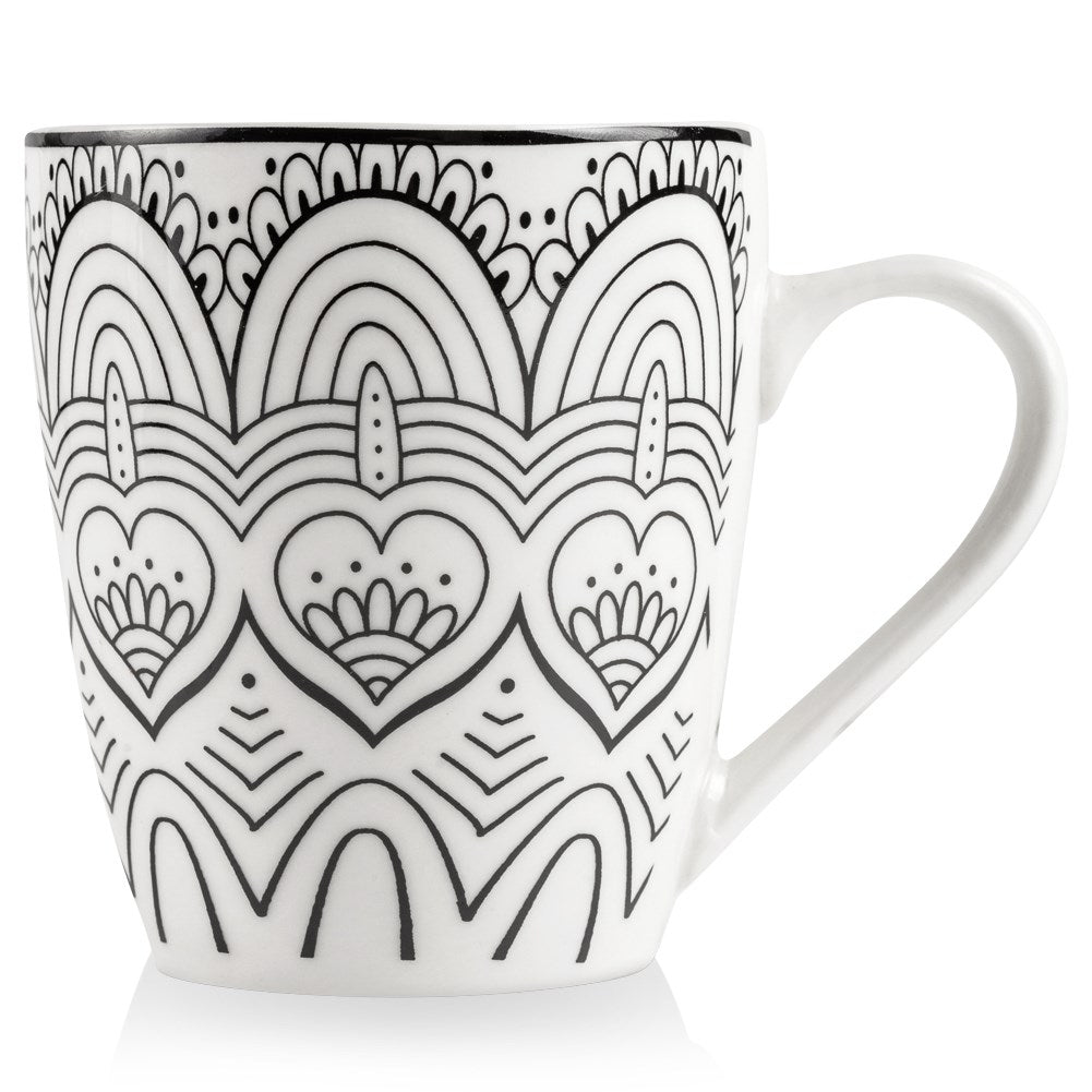 Mug in Porcelain for Coffee, Tea and Other Drinks