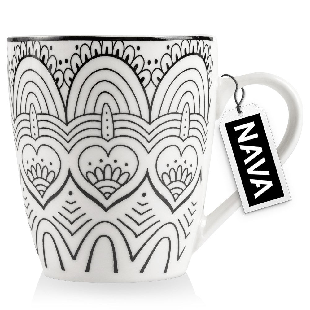 Mug in Porcelain for Coffee, Tea and Other Drinks