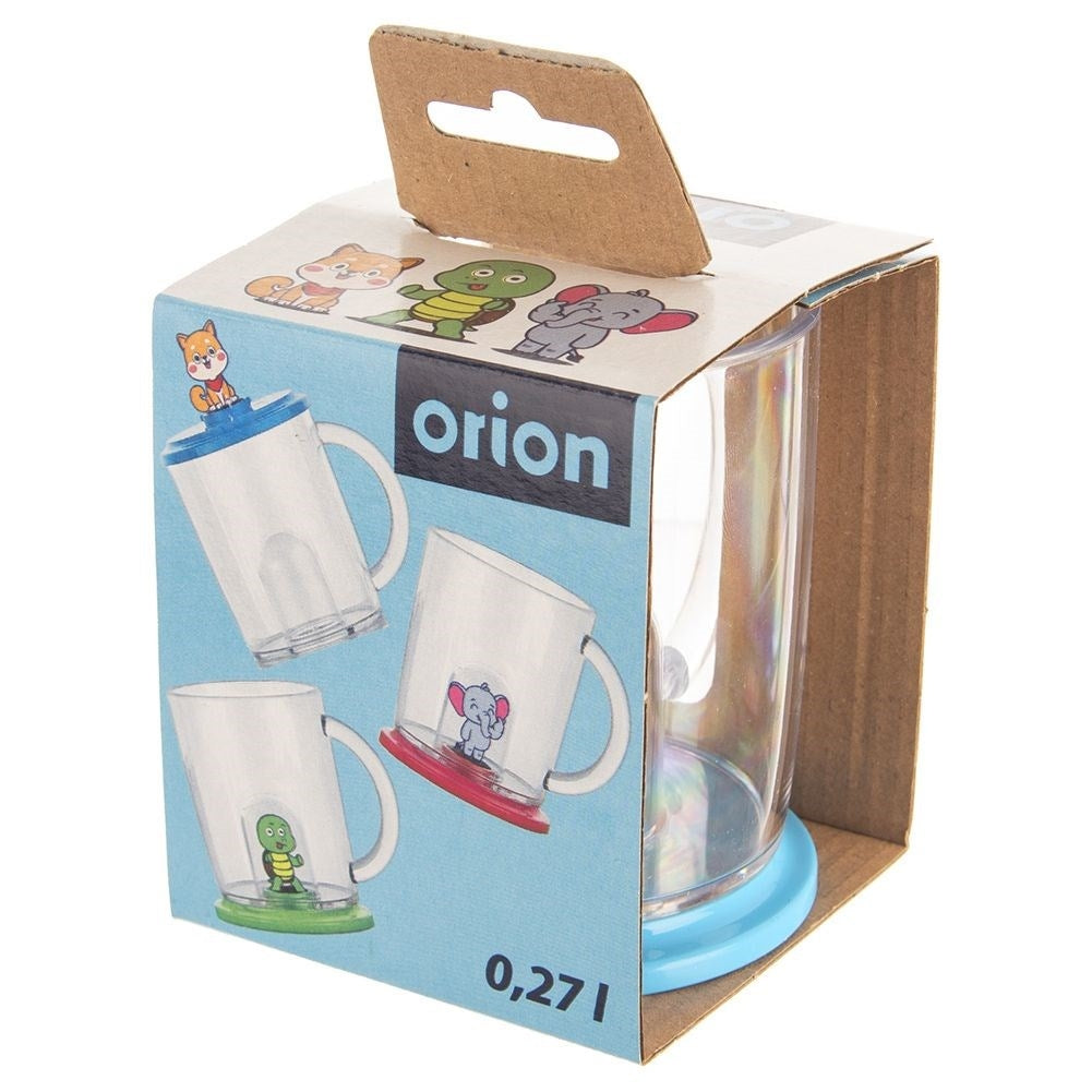 Mug with lid and dog figure, comfortable handle, dishwasher safe