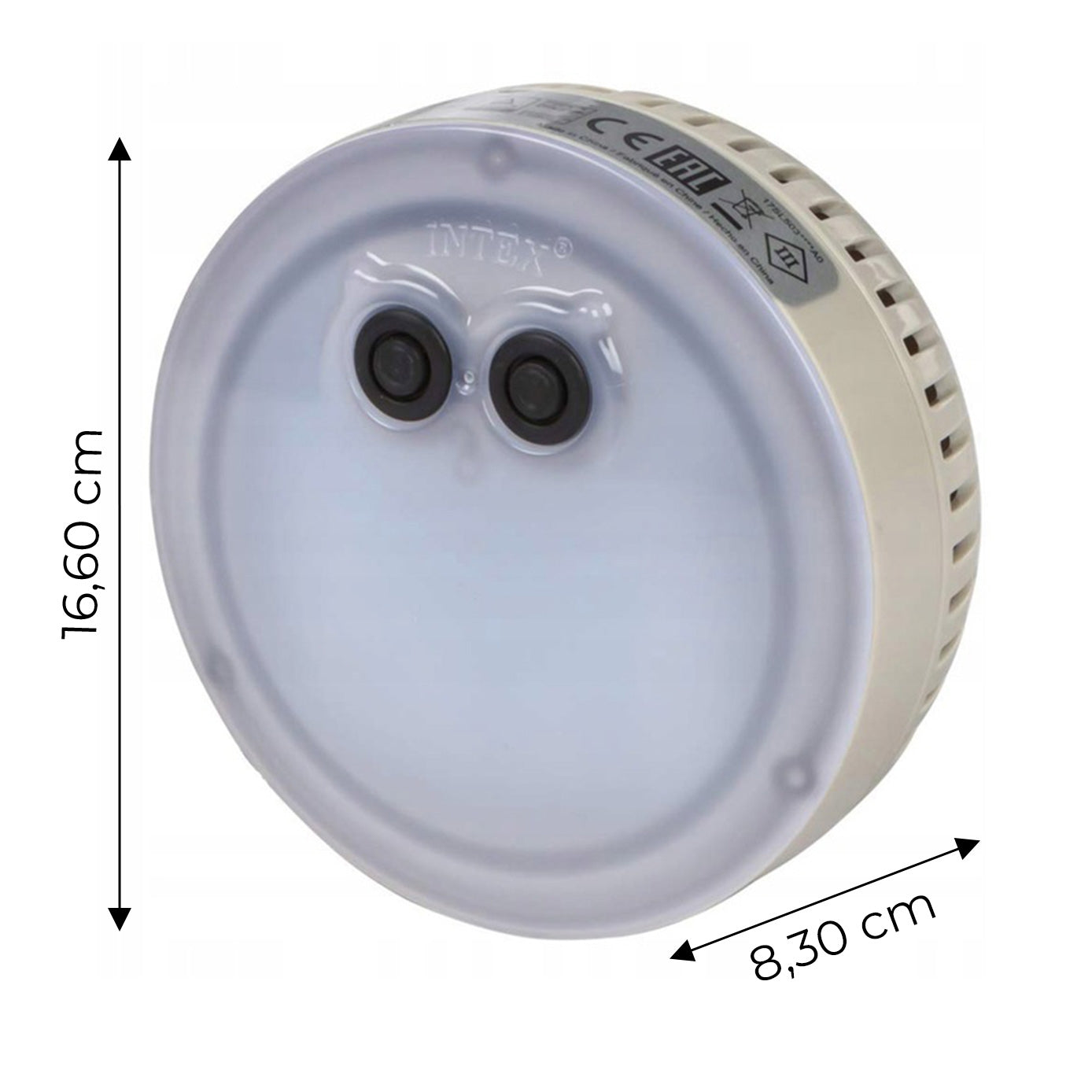 Multicolored battery-powered LED lamp for SPA INTEX 28503