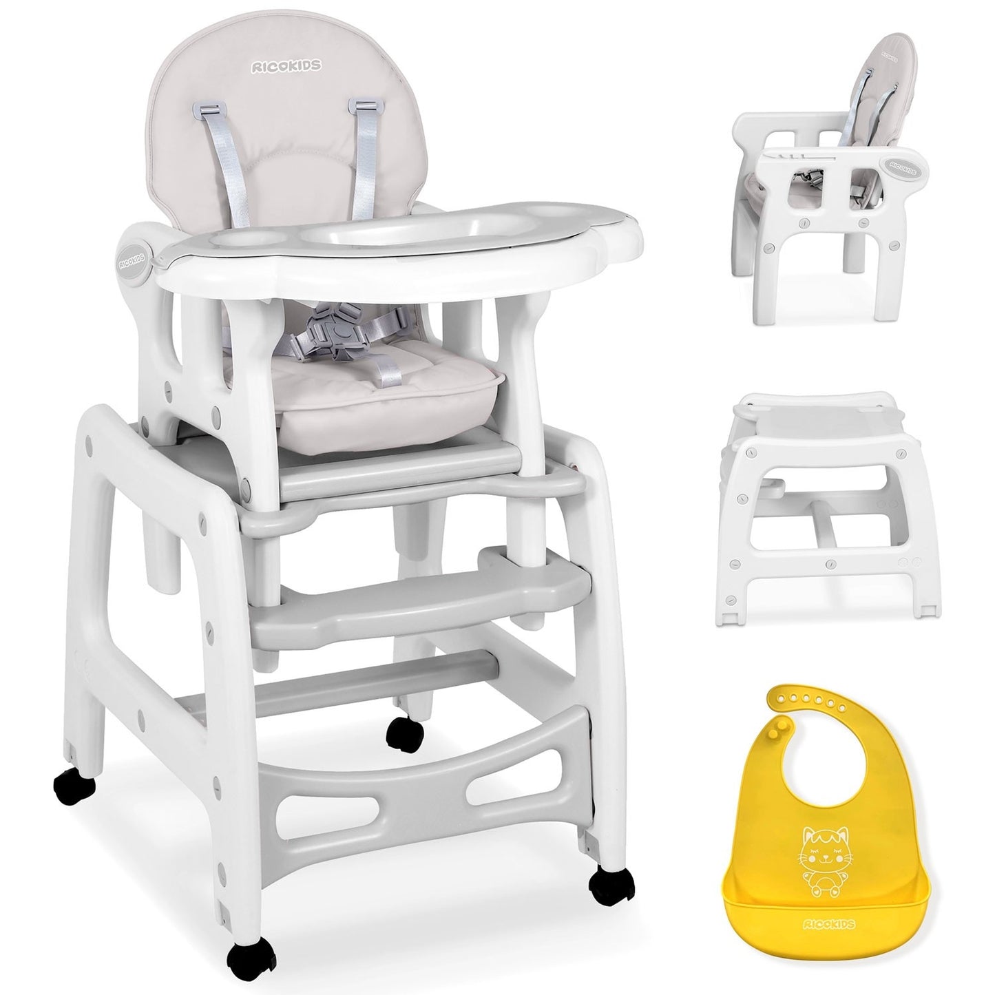 Multifunctional 5-in-1 Dining Chair Sinco Grey