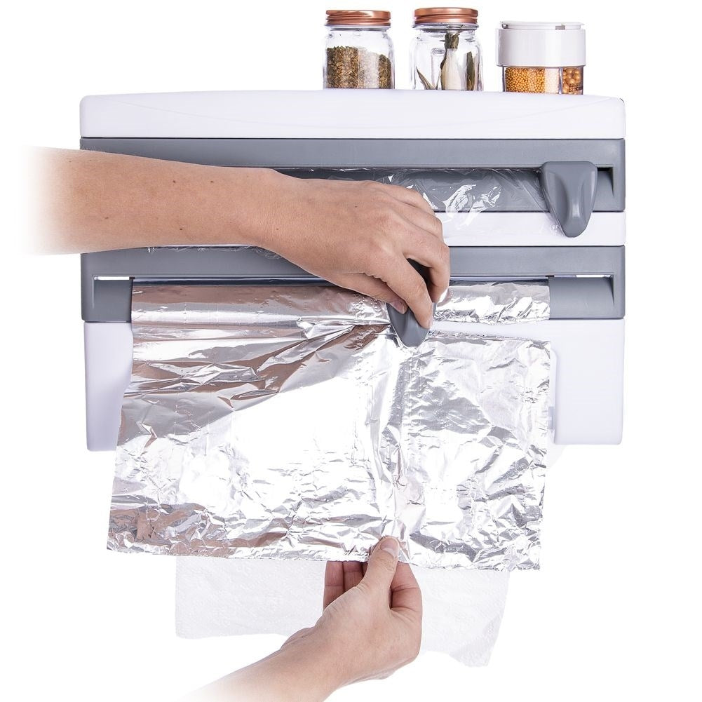 Multifunctional Dispenser for Foil and Paper Towels