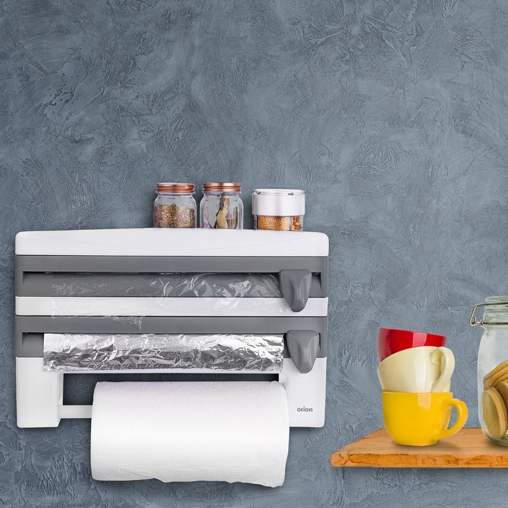 Multifunctional Dispenser for Foil and Paper Towels