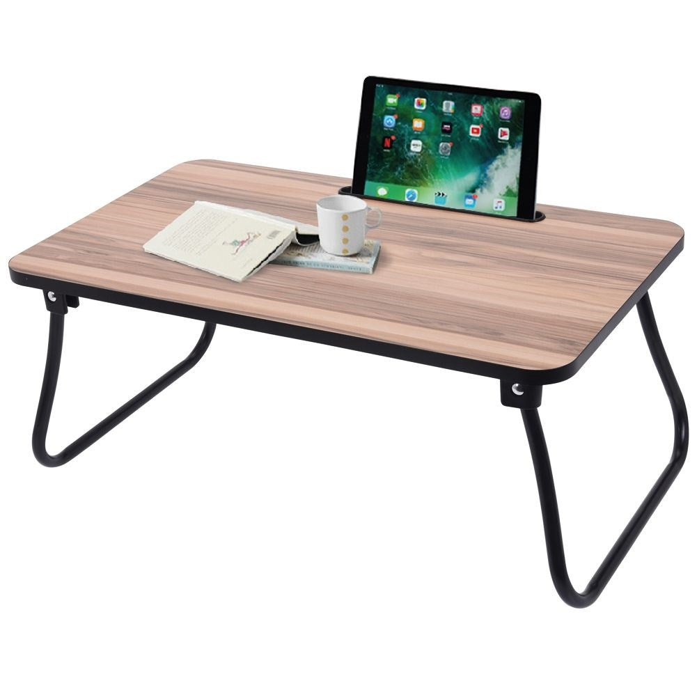 Multifunctional bedside table for breakfast and laptop work