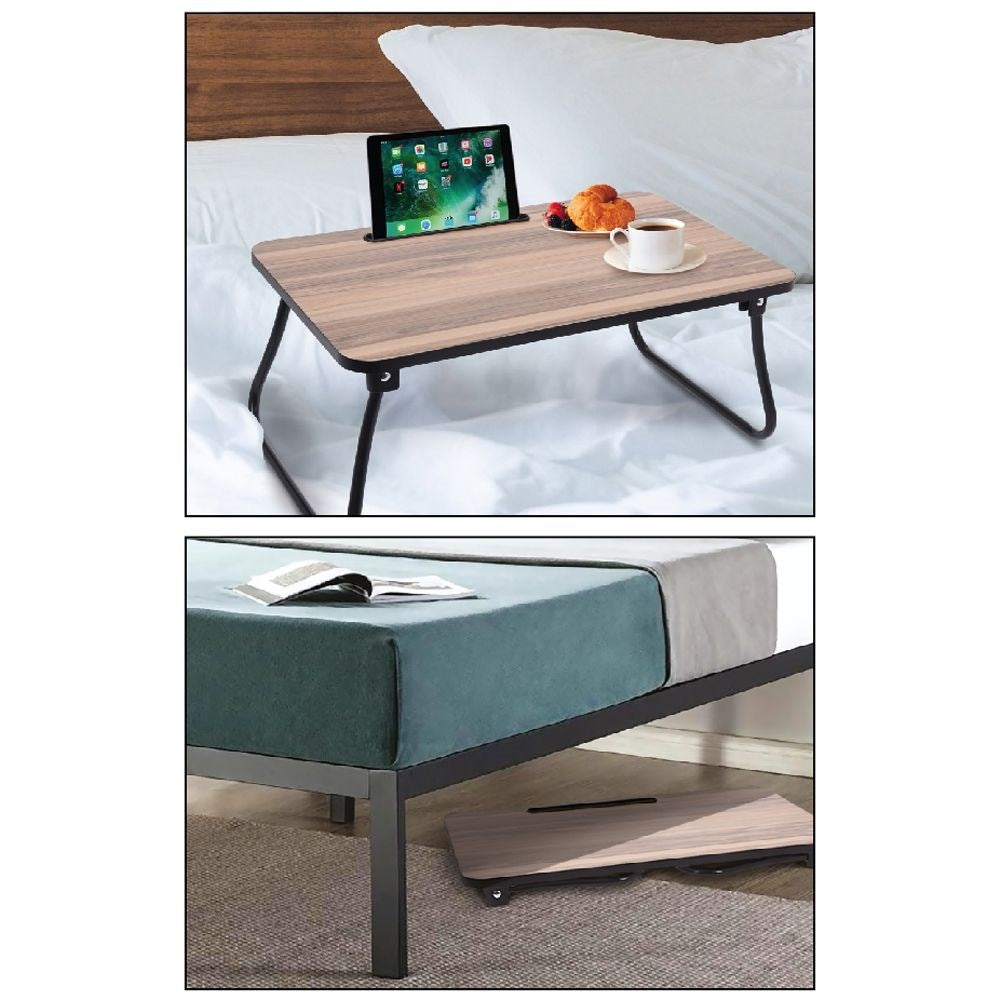 Multifunctional bedside table for breakfast and laptop work