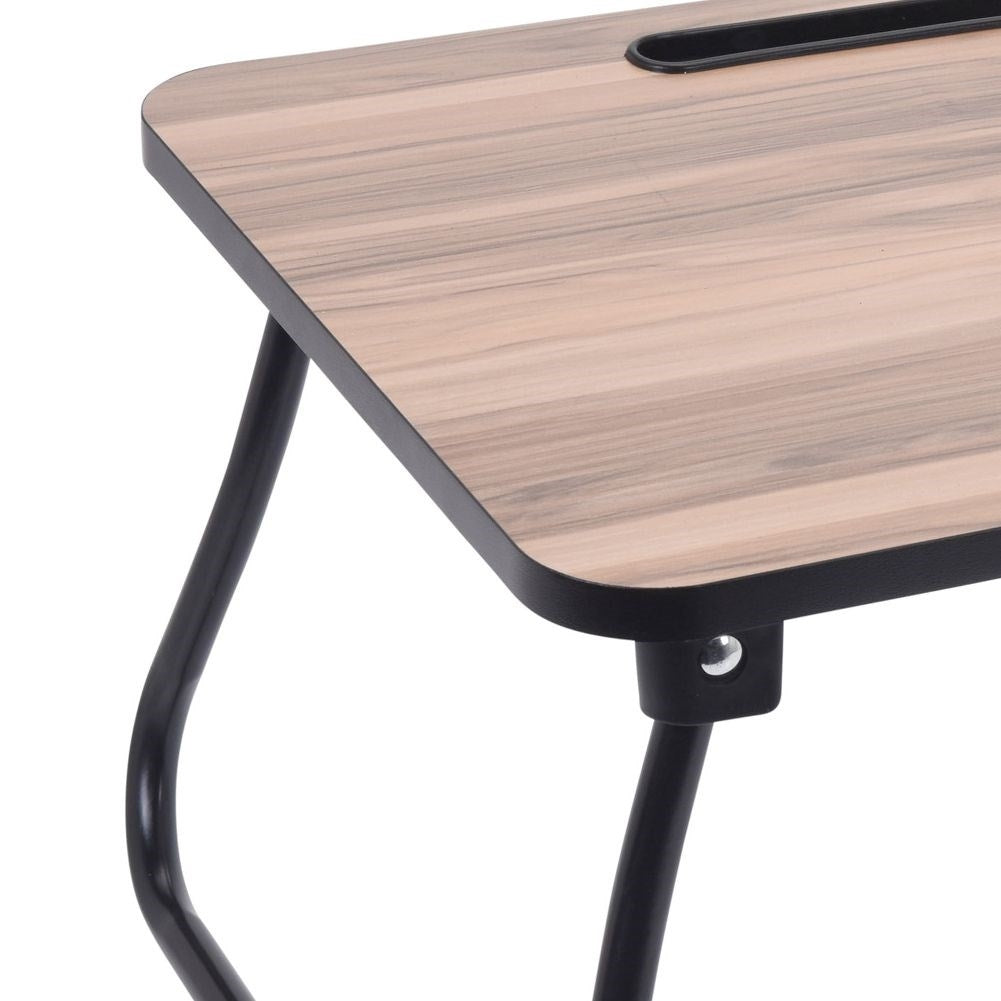 Multifunctional bedside table for breakfast and laptop work