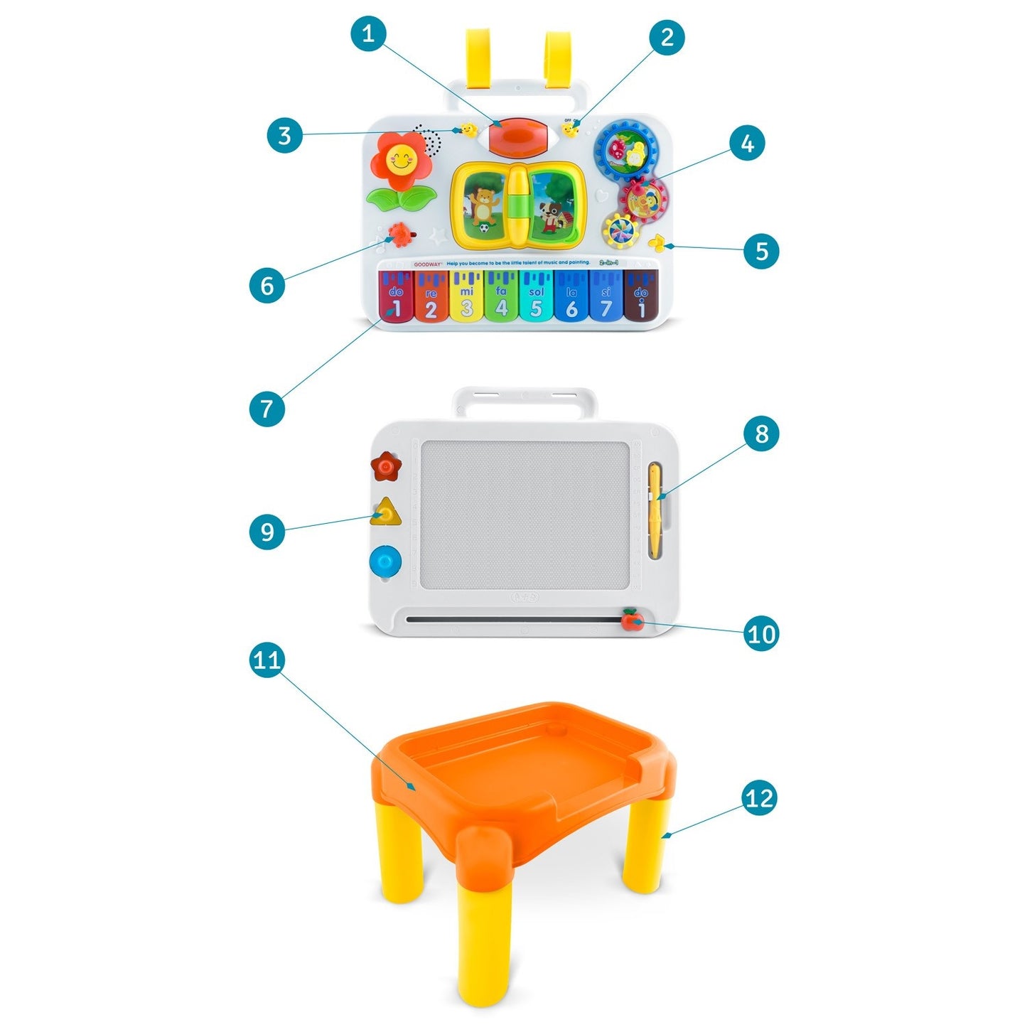 Multifunctional educational toy RK-746 Ricokids