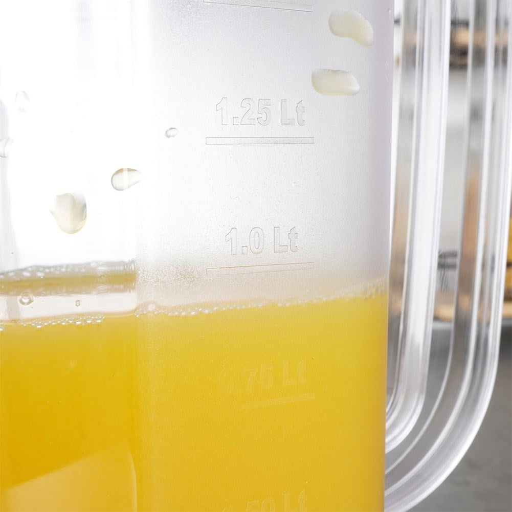 Multifunctional plastic jug with measuring scale and refrigerator-friendly design