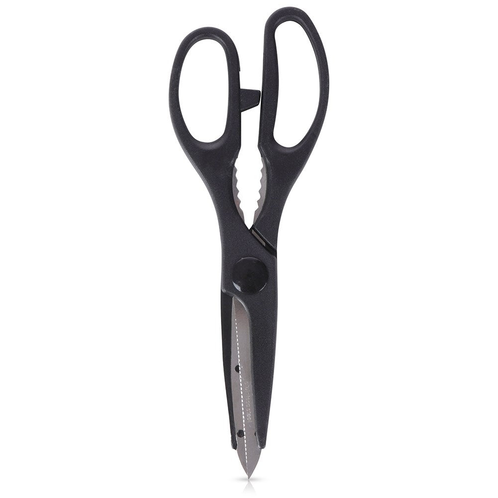 Multifunctional scissors 21 cm with nutcracker and cap opener