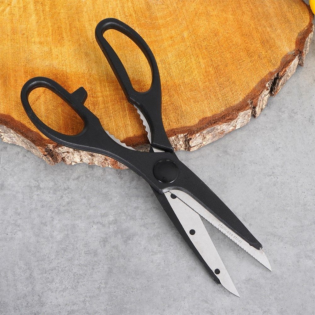 Multifunctional scissors 21 cm with nutcracker and cap opener