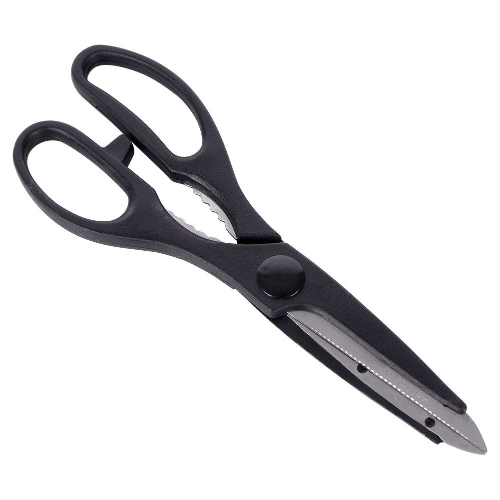 Multifunctional scissors 21 cm with nutcracker and cap opener