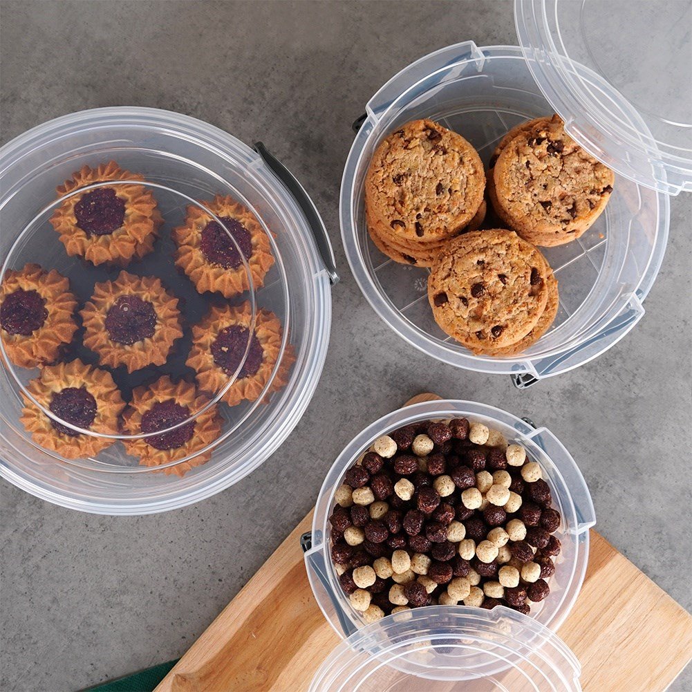 Multifunctional storage bins: fridge, microwave, dishwasher