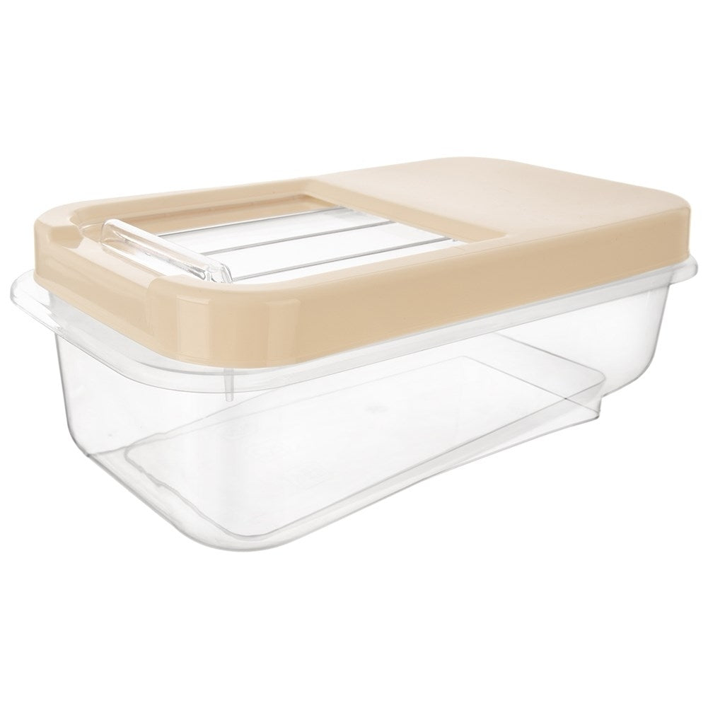 Multifunctional storage box 5L with sliding lid, durable plastic