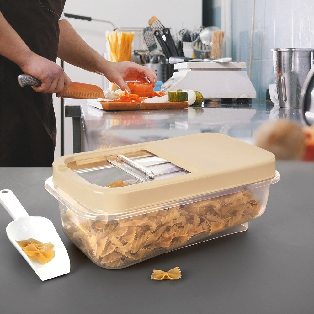 Multifunctional storage box 5L with sliding lid, durable plastic