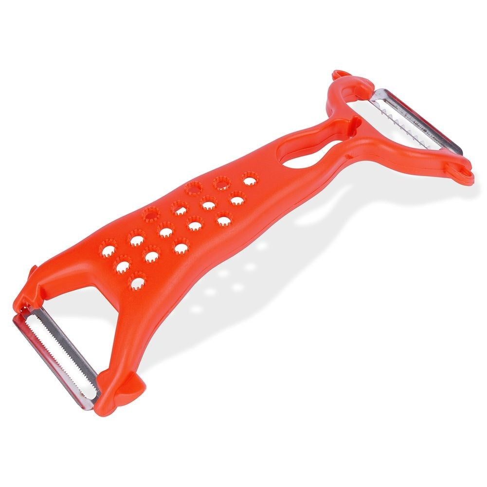 Multifunctional vegetable peeler 4-in-1 with steel blade