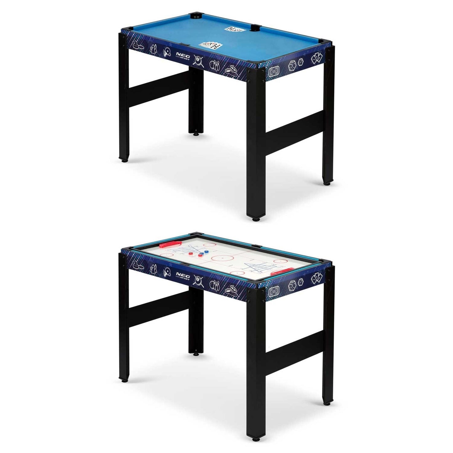 Multi game table 12in1 106x59x90 cm NS-801 black