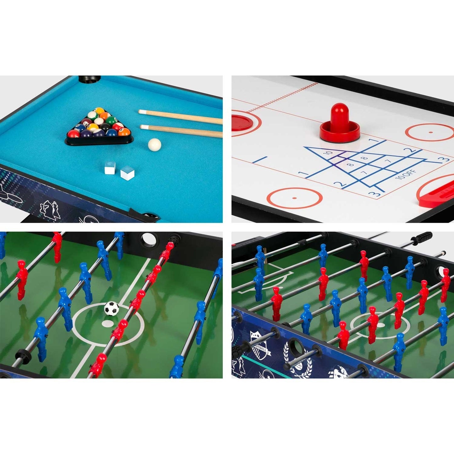 Multi game table 12in1 106x59x90 cm NS-801 black