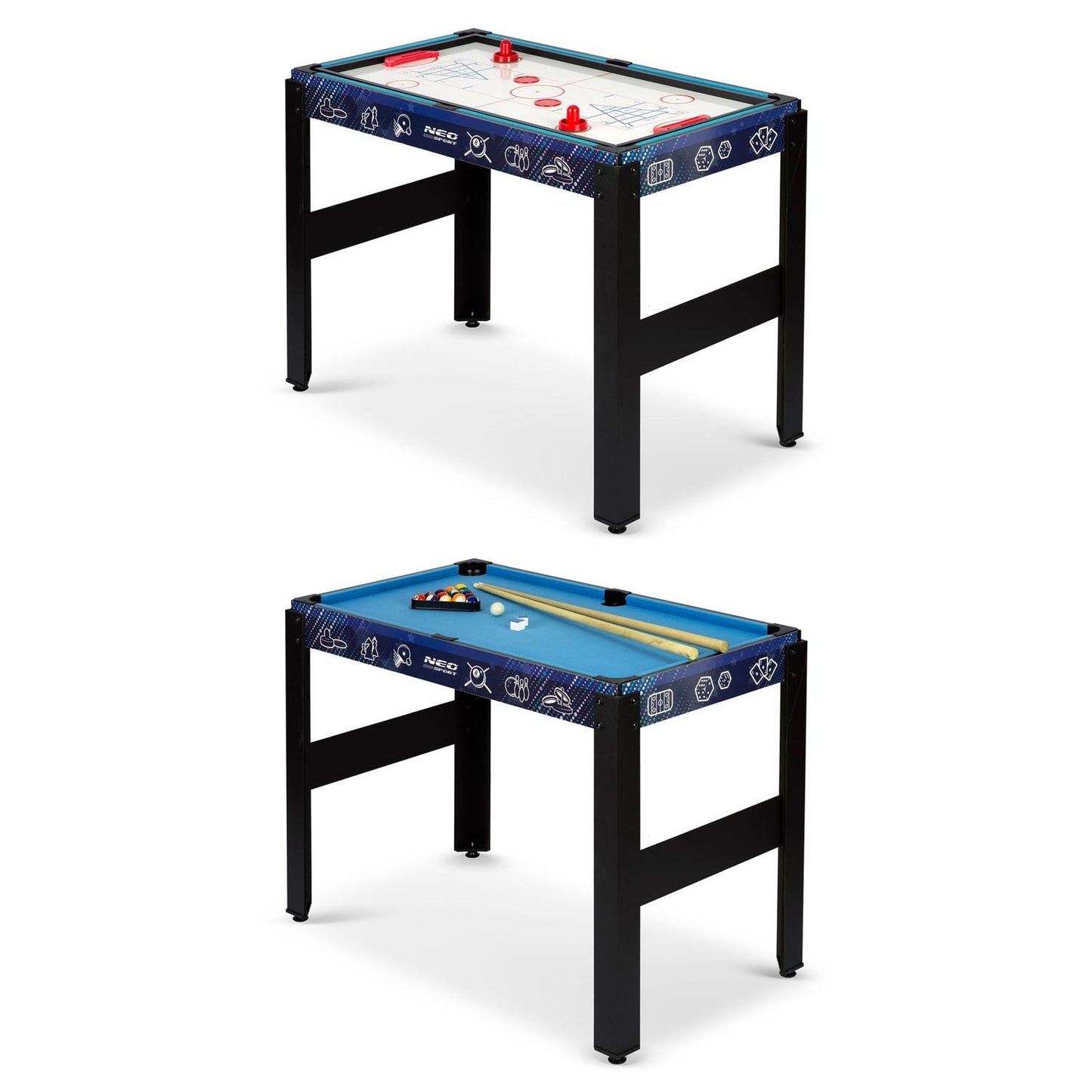 Multi game table 12in1 106x59x90 cm NS-801 black