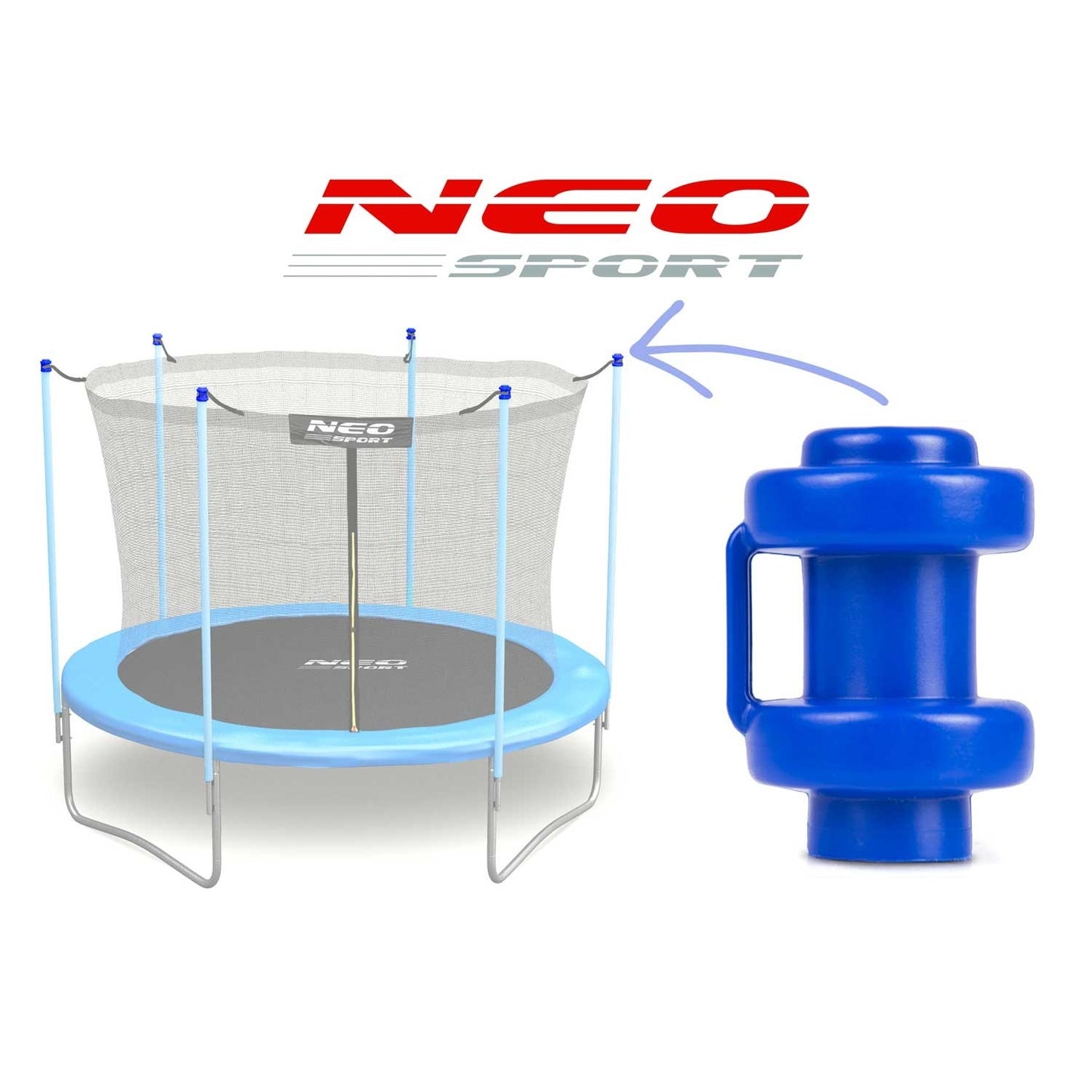 Mushroom for mounting the Neo net - sport