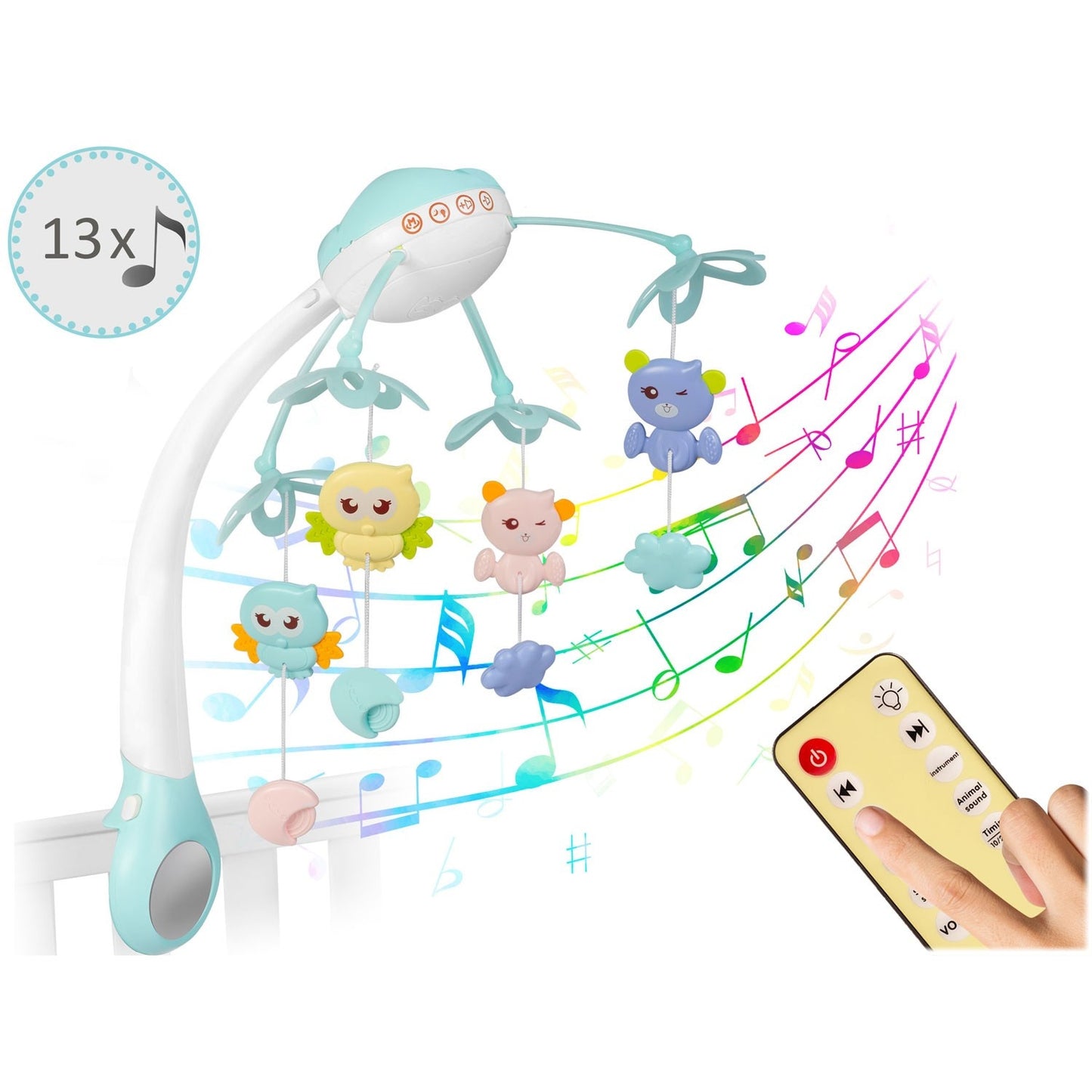 Music Box with Projector for Crib RK-813 Blue